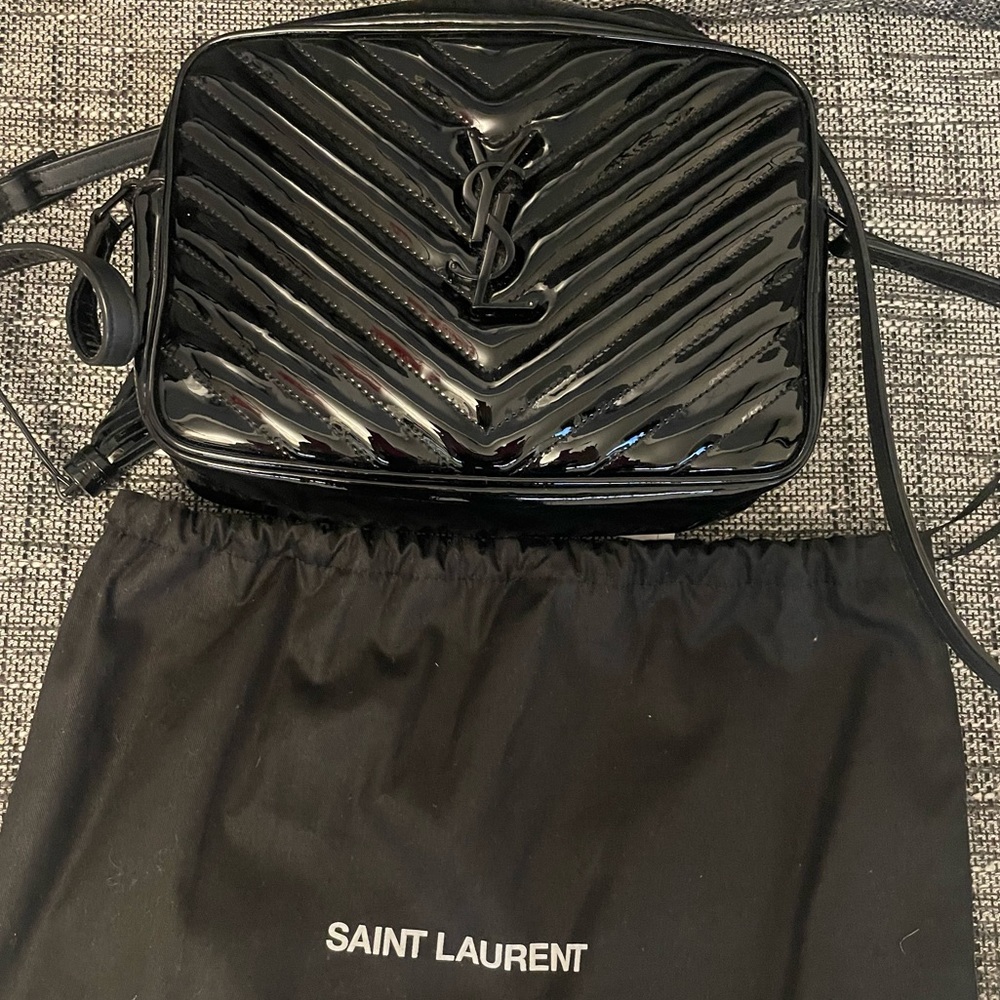 YSL Lou Medium Patent Leather Bag SOLD